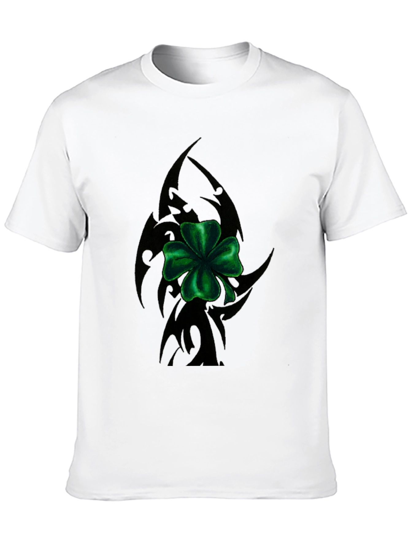 Lucky Clover Tribal Tee - Black