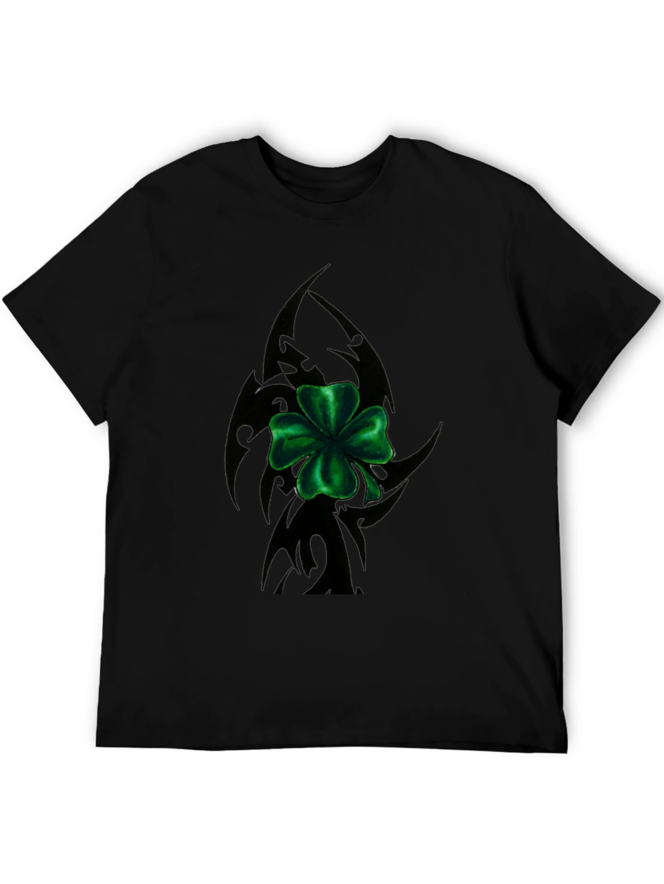 Lucky Clover Tribal Tee - Black