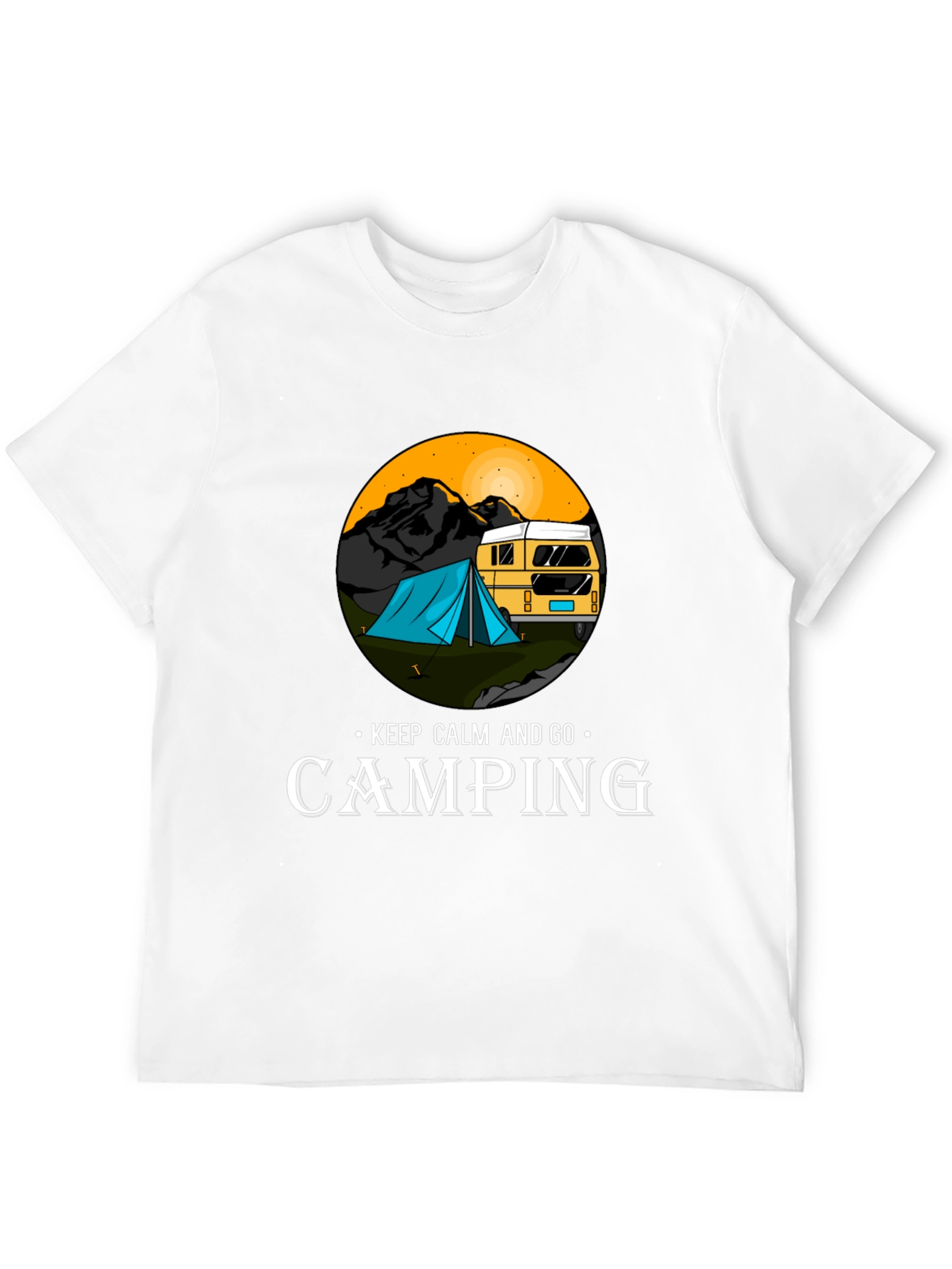 Camping Adventure T-Shirt - Keep Calm and Go Camping