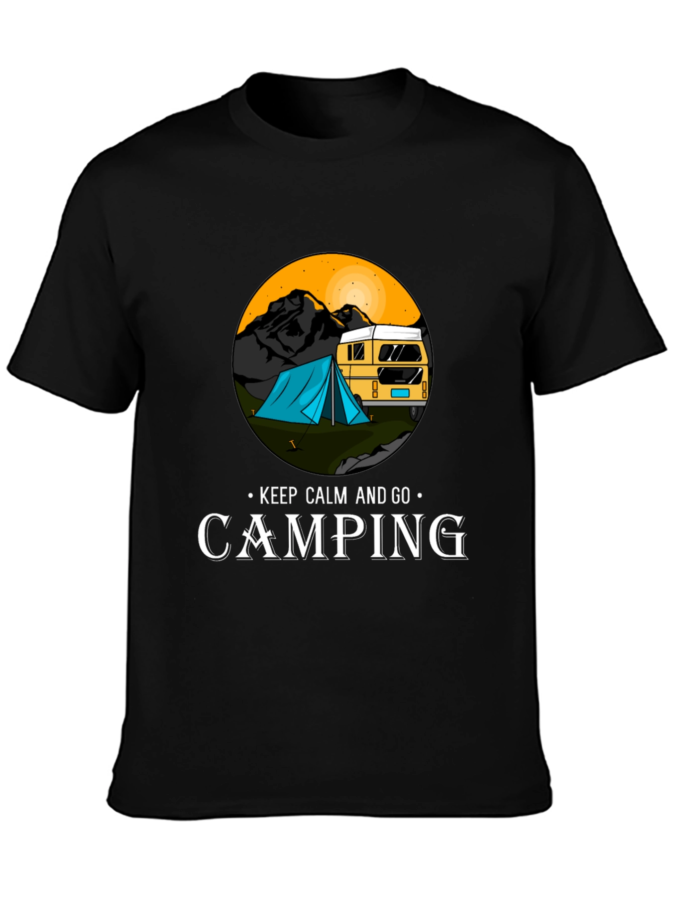 Camping Adventure T-Shirt - Keep Calm and Go Camping