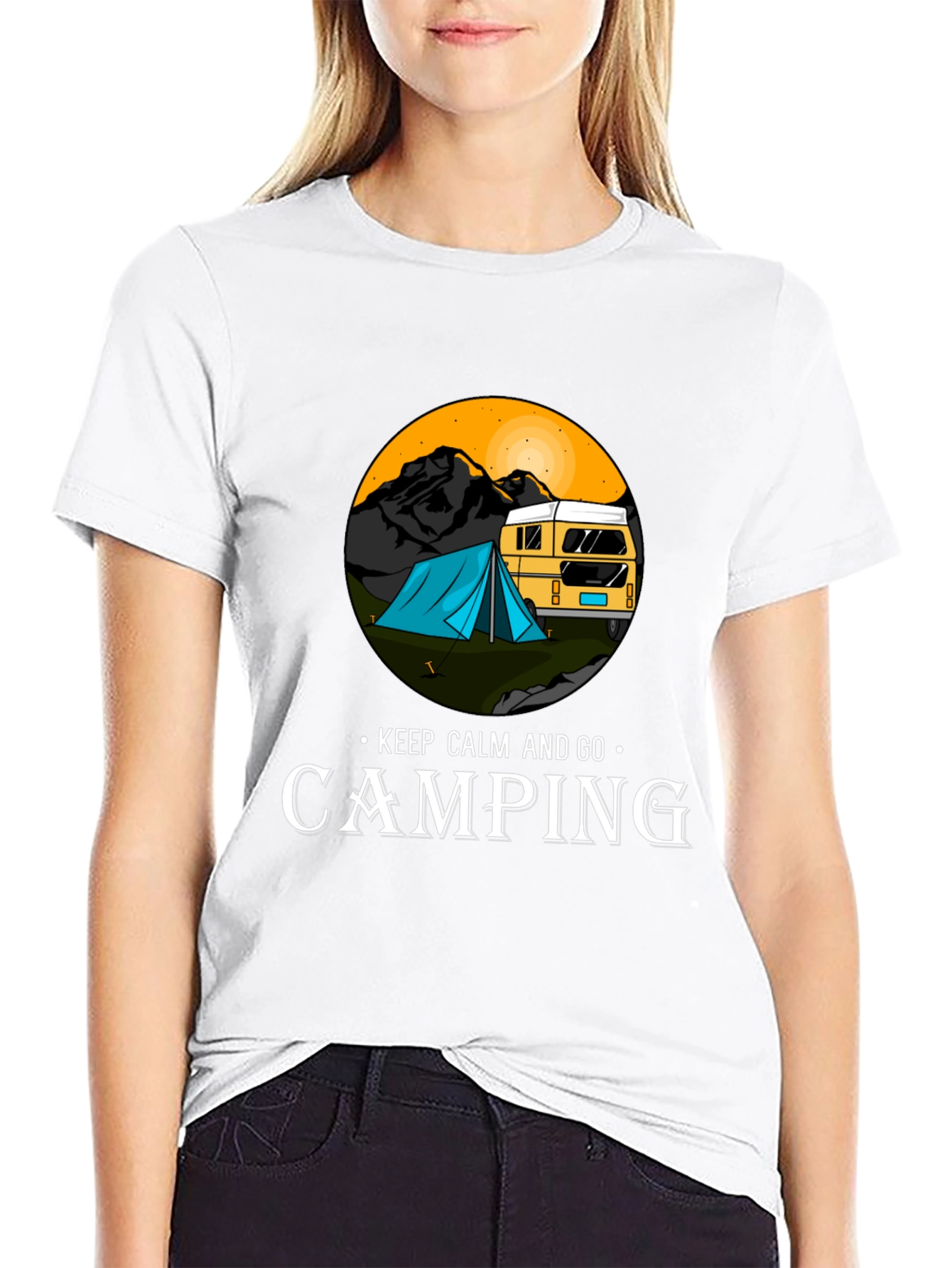 Camping Adventure T-Shirt - Keep Calm and Go Camping
