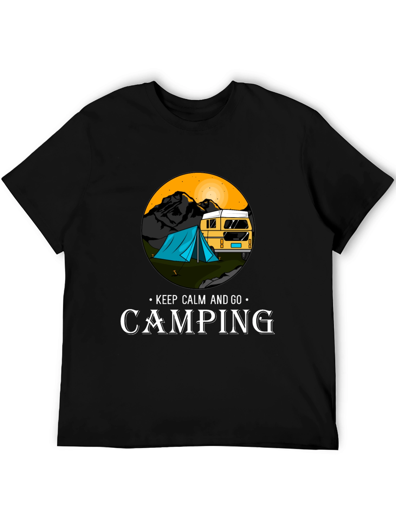 Camping Adventure T-Shirt - Keep Calm and Go Camping