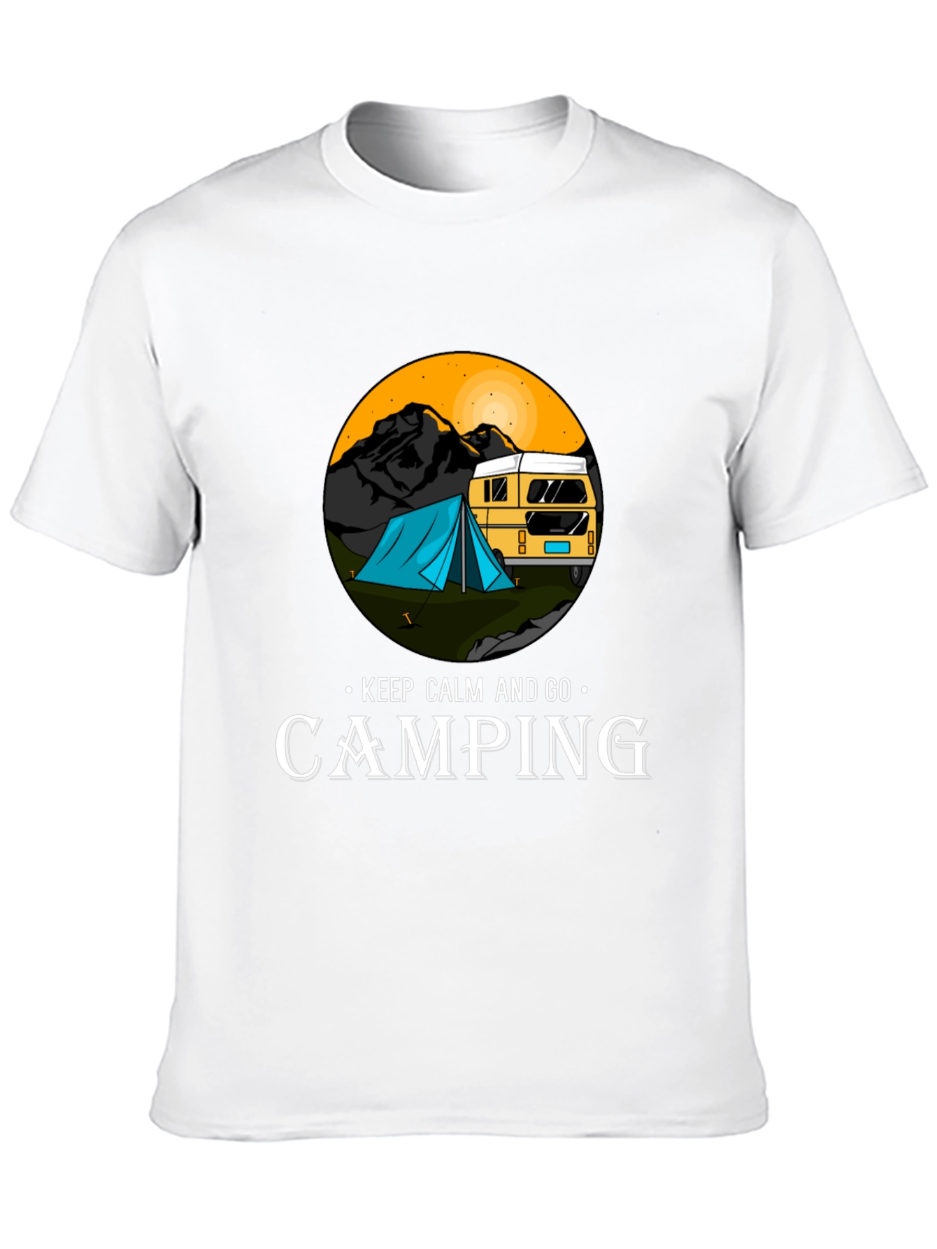 Camping Adventure T-Shirt - Keep Calm and Go Camping