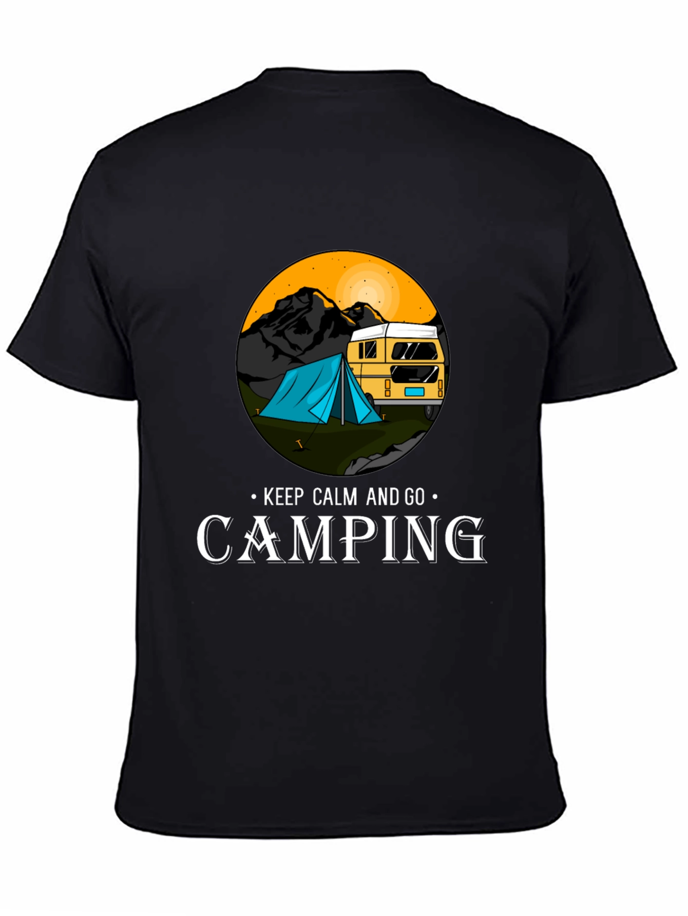 Camping Adventure T-Shirt - Keep Calm and Go Camping
