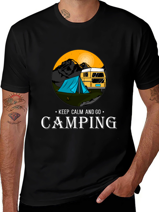 Camping Adventure T-Shirt - Keep Calm and Go Camping