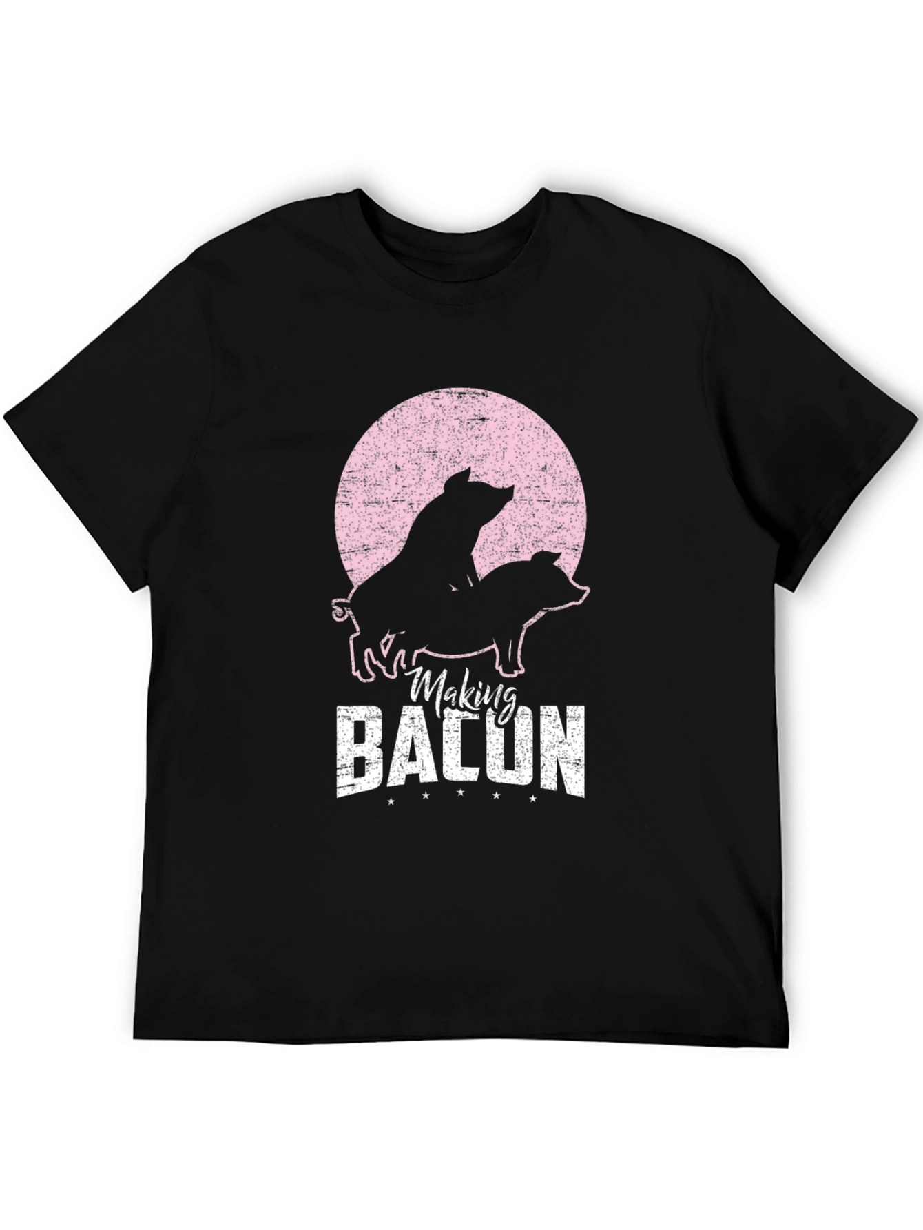 Making Bacon Funny Pig Graphic T-Shirt