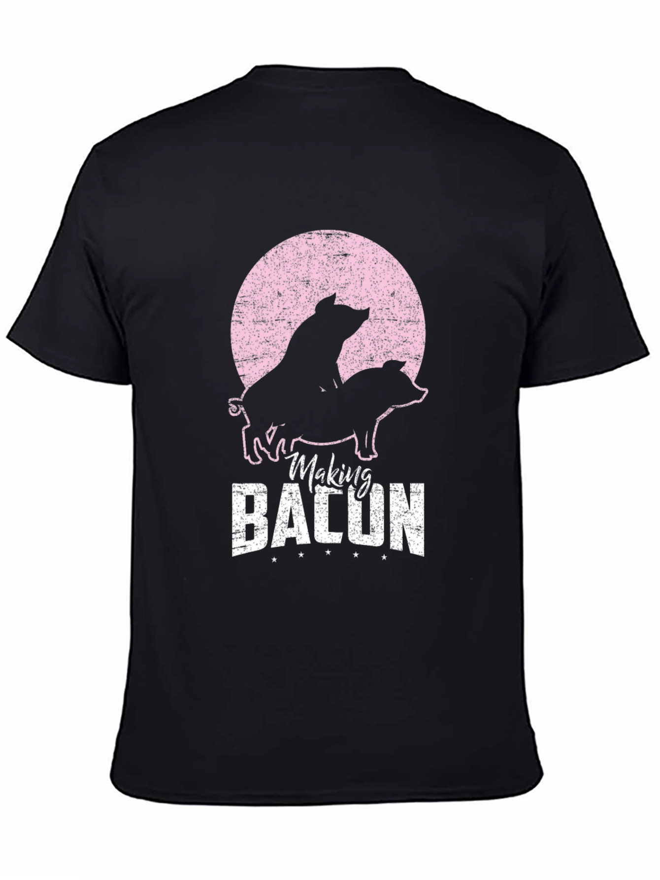 Making Bacon Funny Pig Graphic T-Shirt