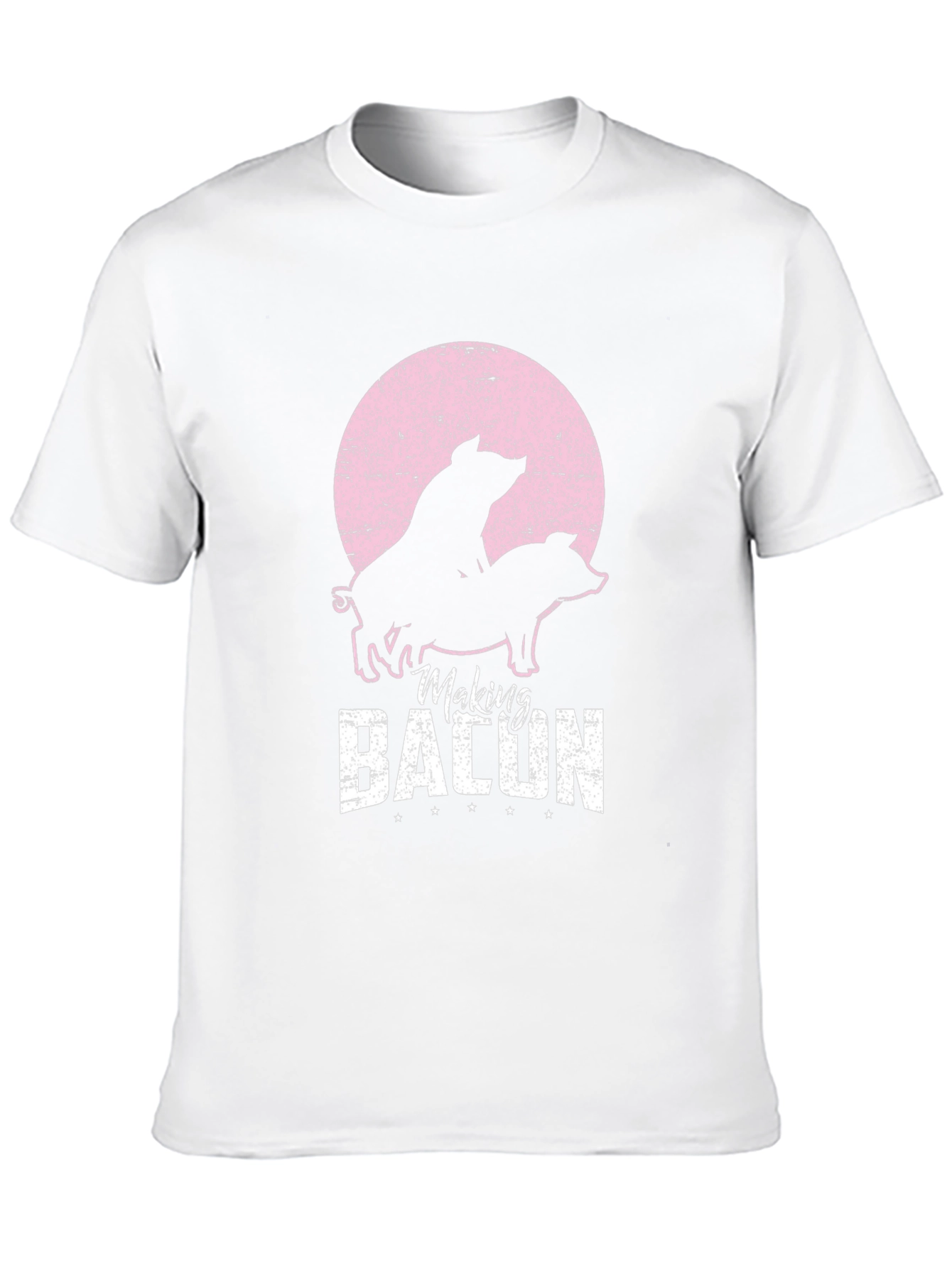 Making Bacon Funny Pig Graphic T-Shirt