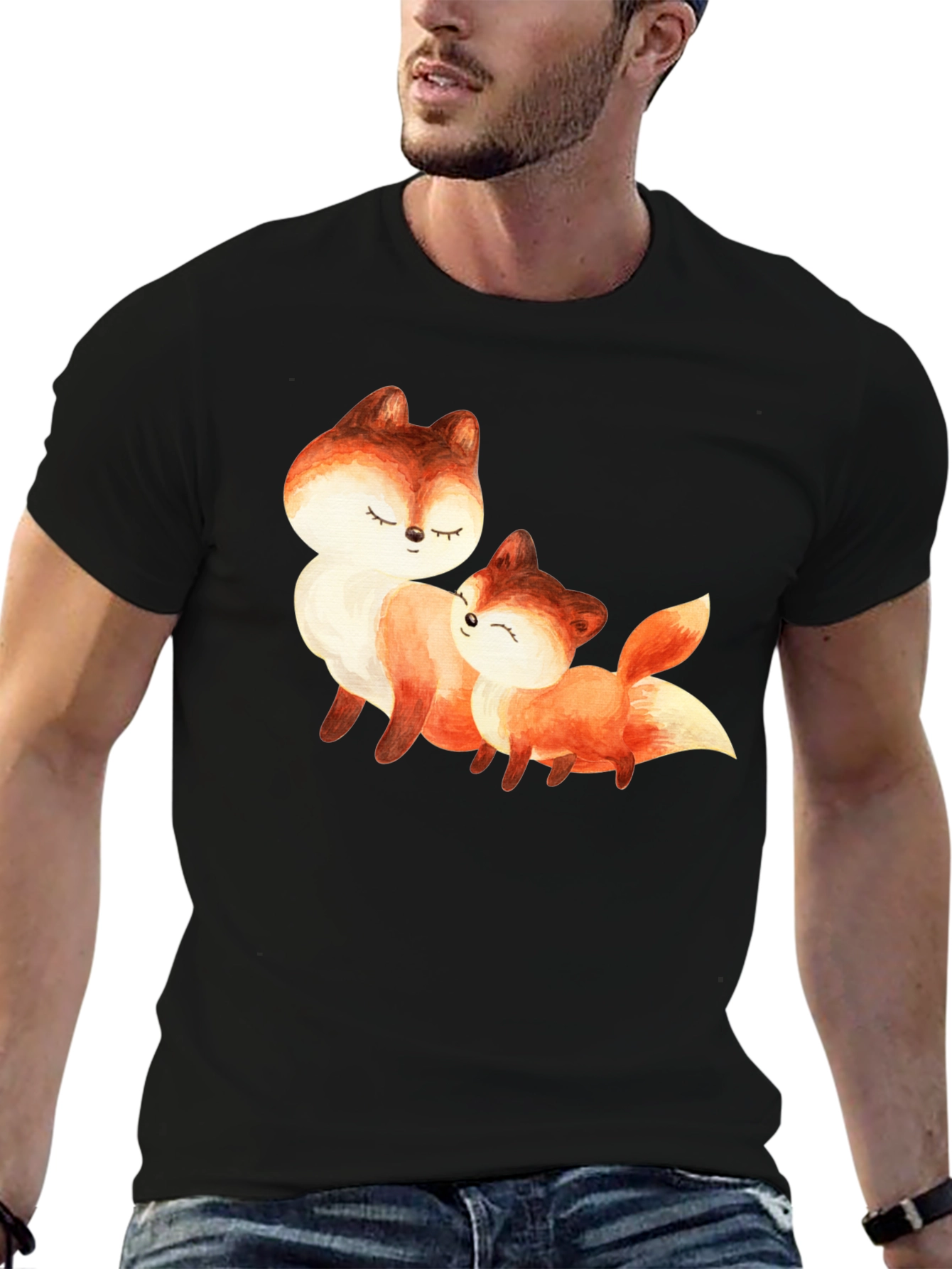 Fox Love Black T-Shirt