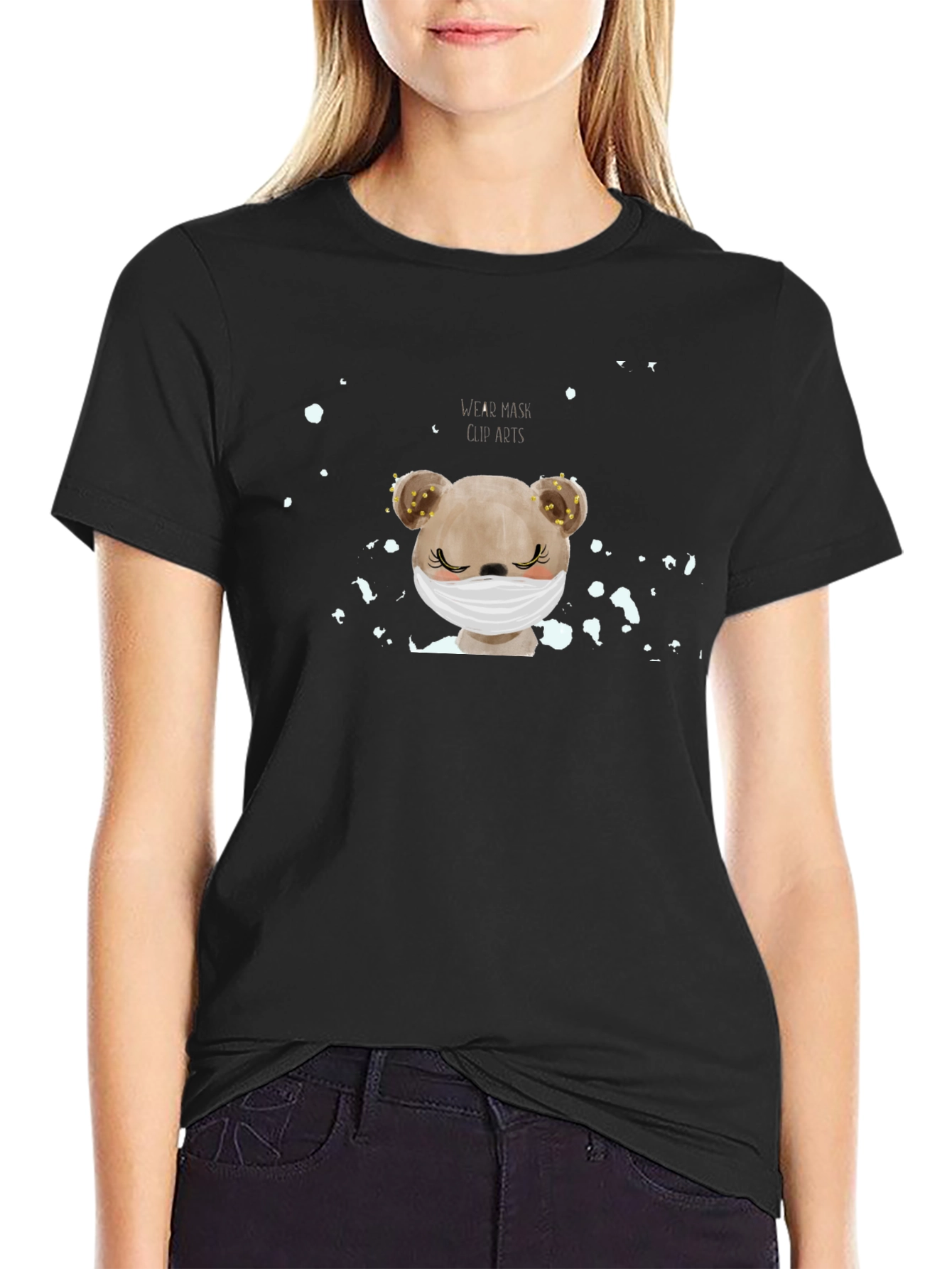 Masked Bear Graphic Tee