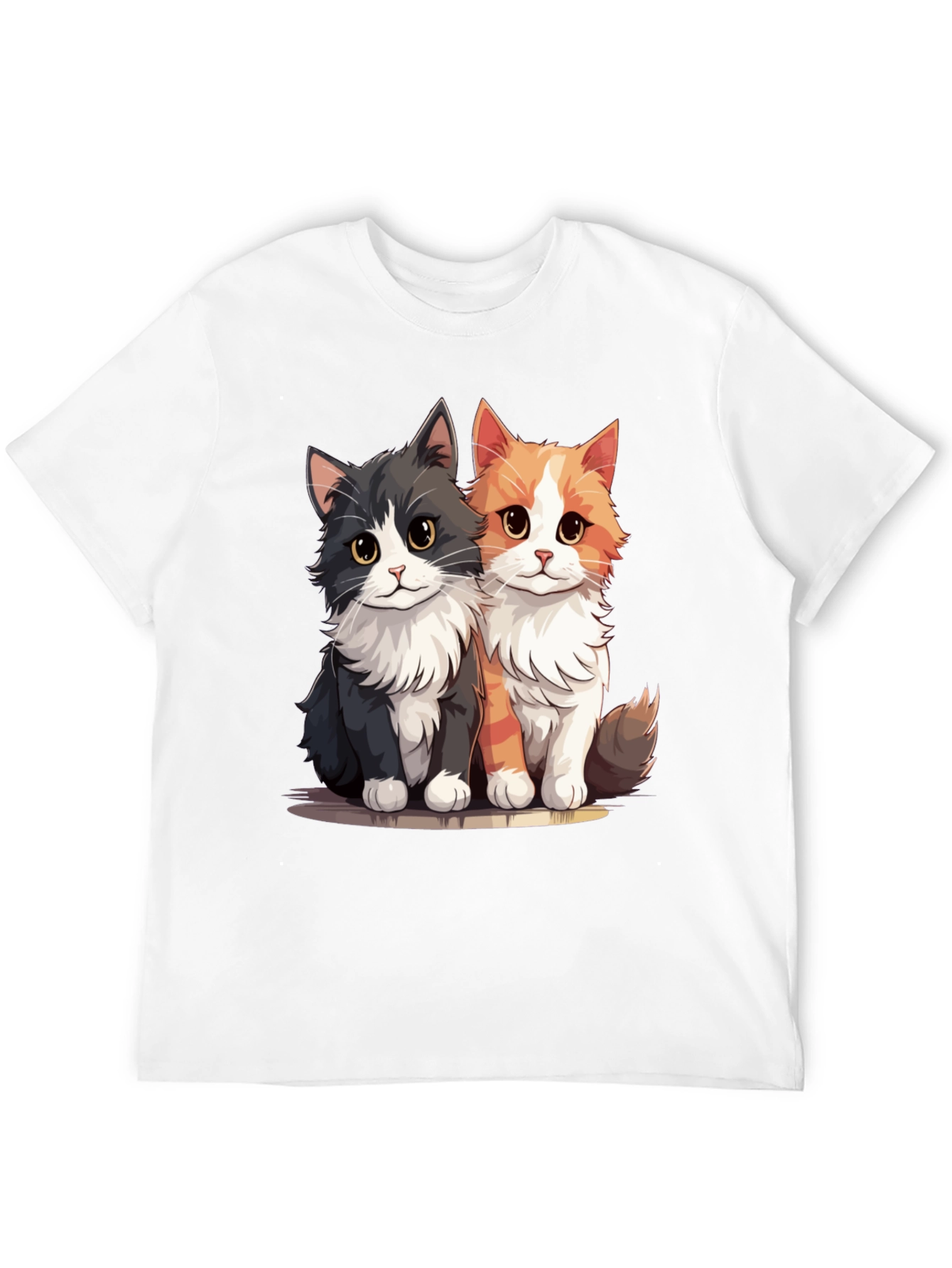 Cute Cats Black T-Shirt