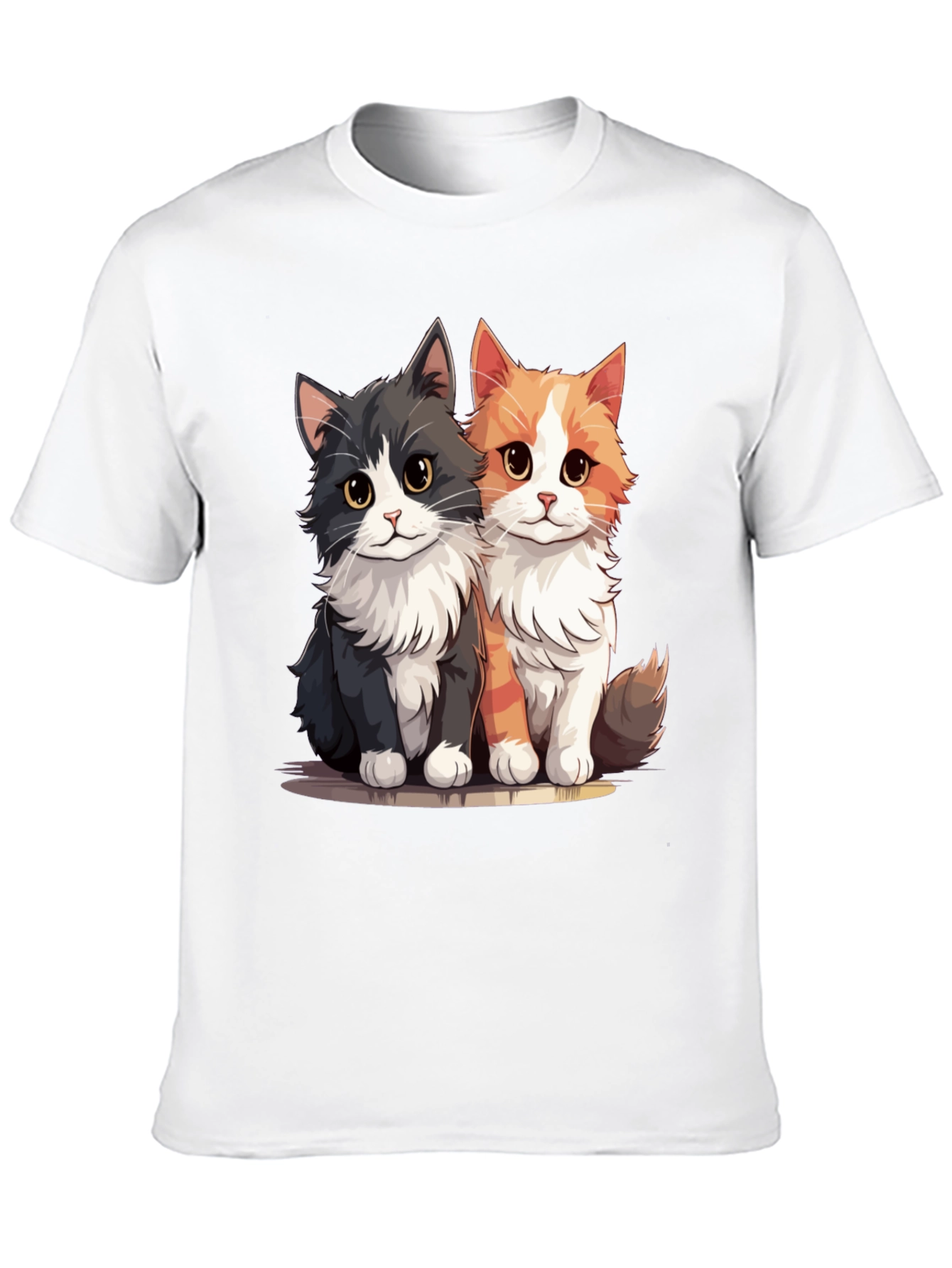 Cute Cats Black T-Shirt