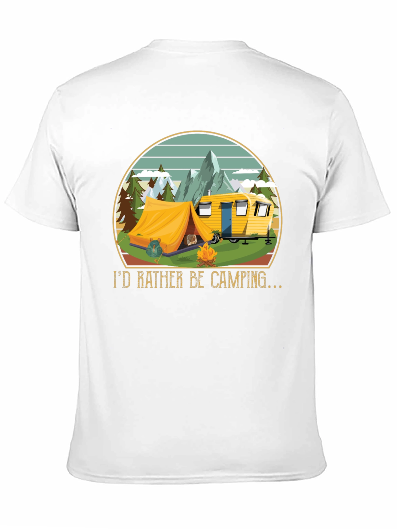 Camping Graphic Tee - Id Rather Be Camping