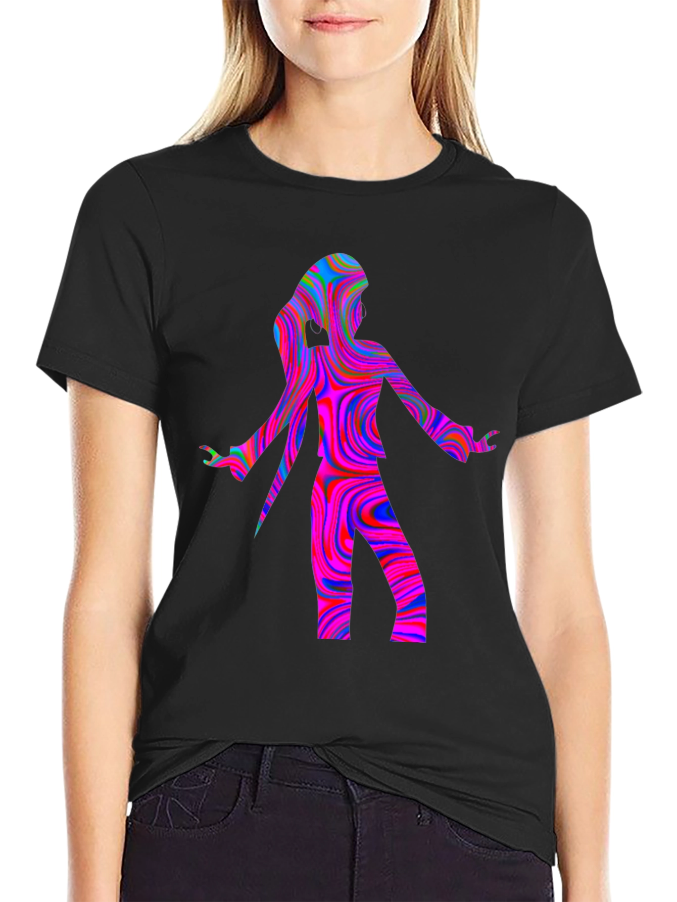 Psychedelic Swirl Dancer Graphic Tee