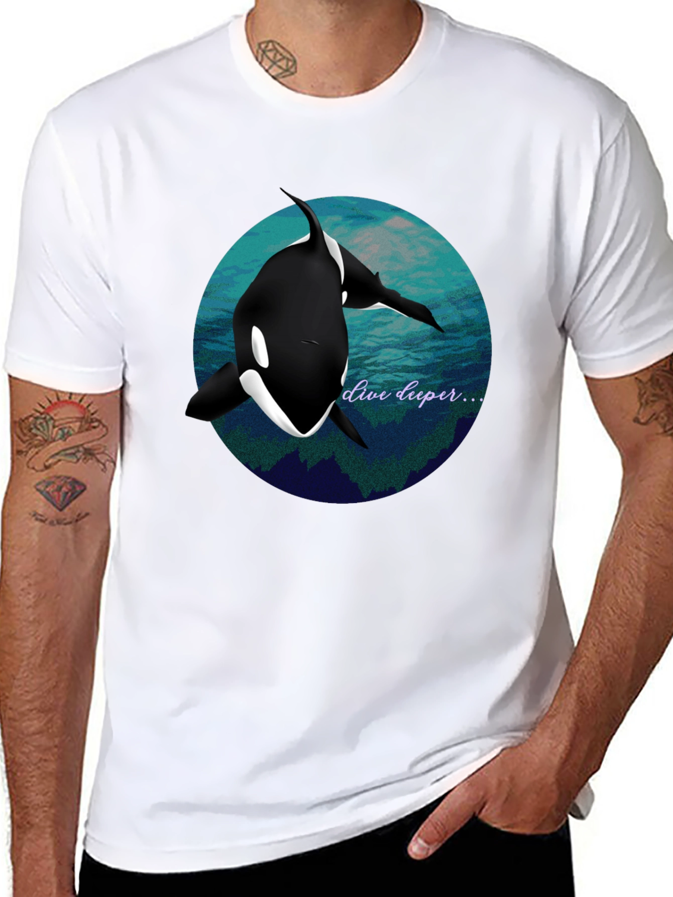 Orca Graphic Tee - Dive Deeper T-Shirt