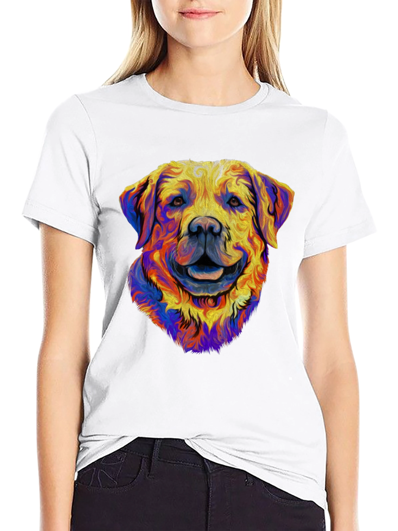 Dog Portrait Graphic T-Shirt