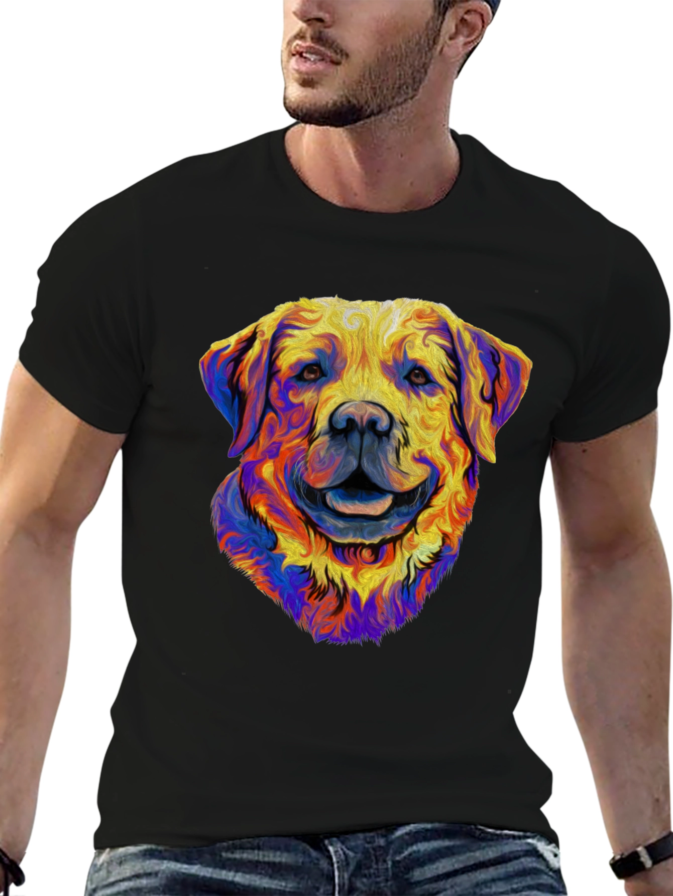 Dog Portrait Graphic T-Shirt