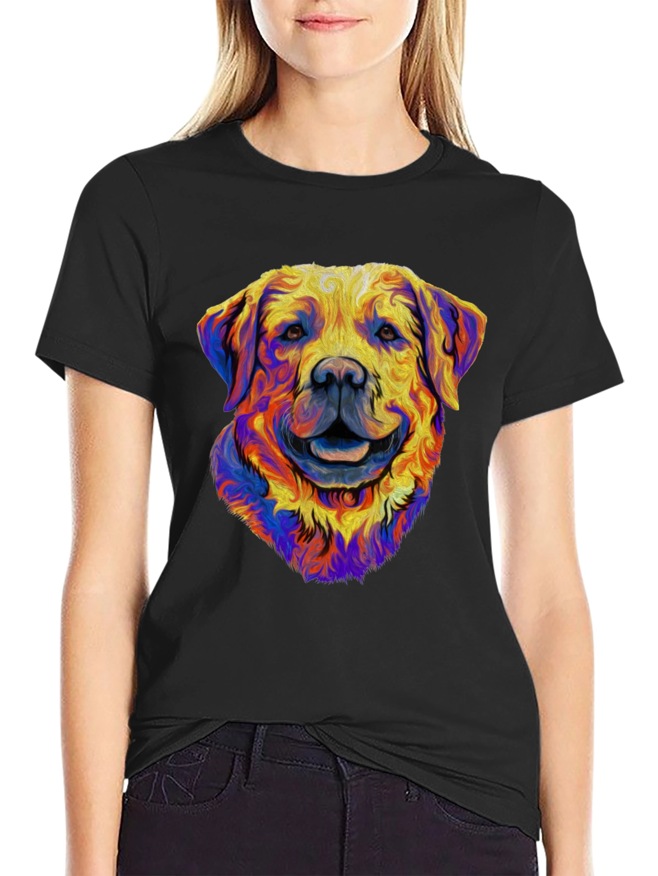 Dog Portrait Graphic T-Shirt