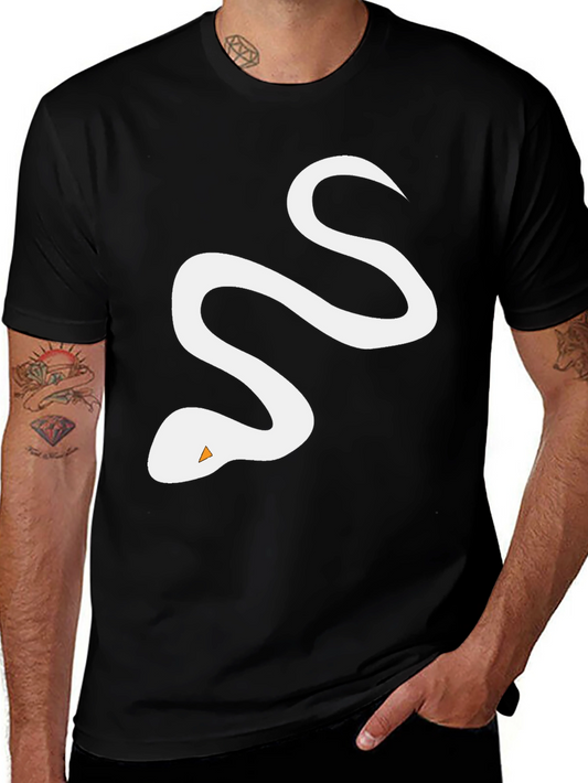 Black Snake Graphic Tee - Cool & Casual
