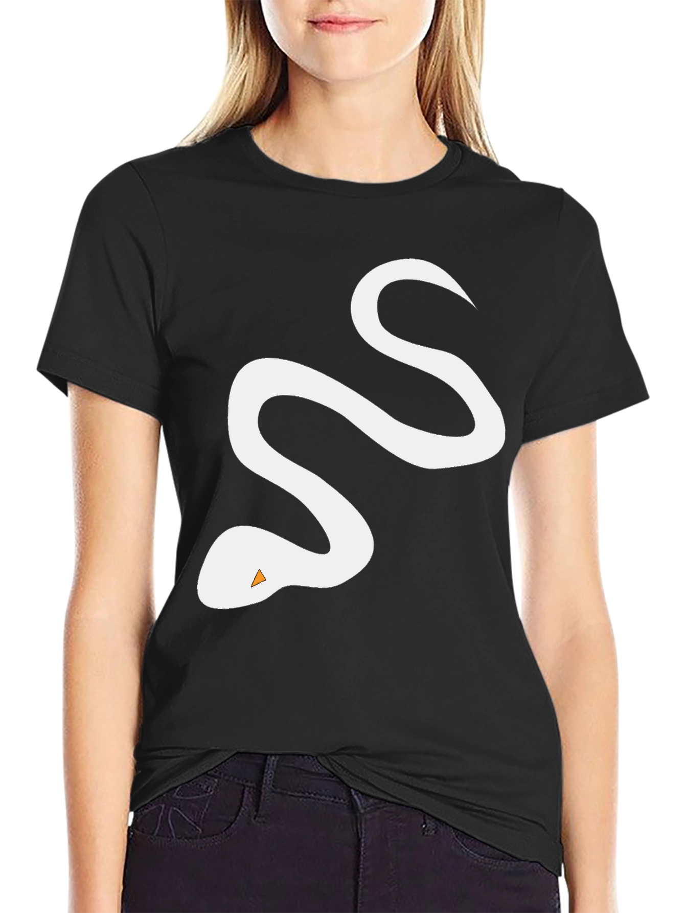 Black Snake Graphic Tee - Cool & Casual