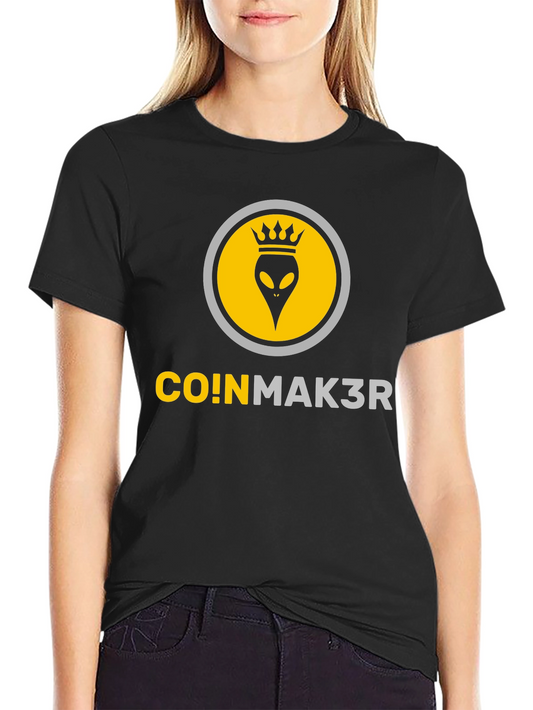 CO!NMAK3R T-Shirt - Alien Crown Design
