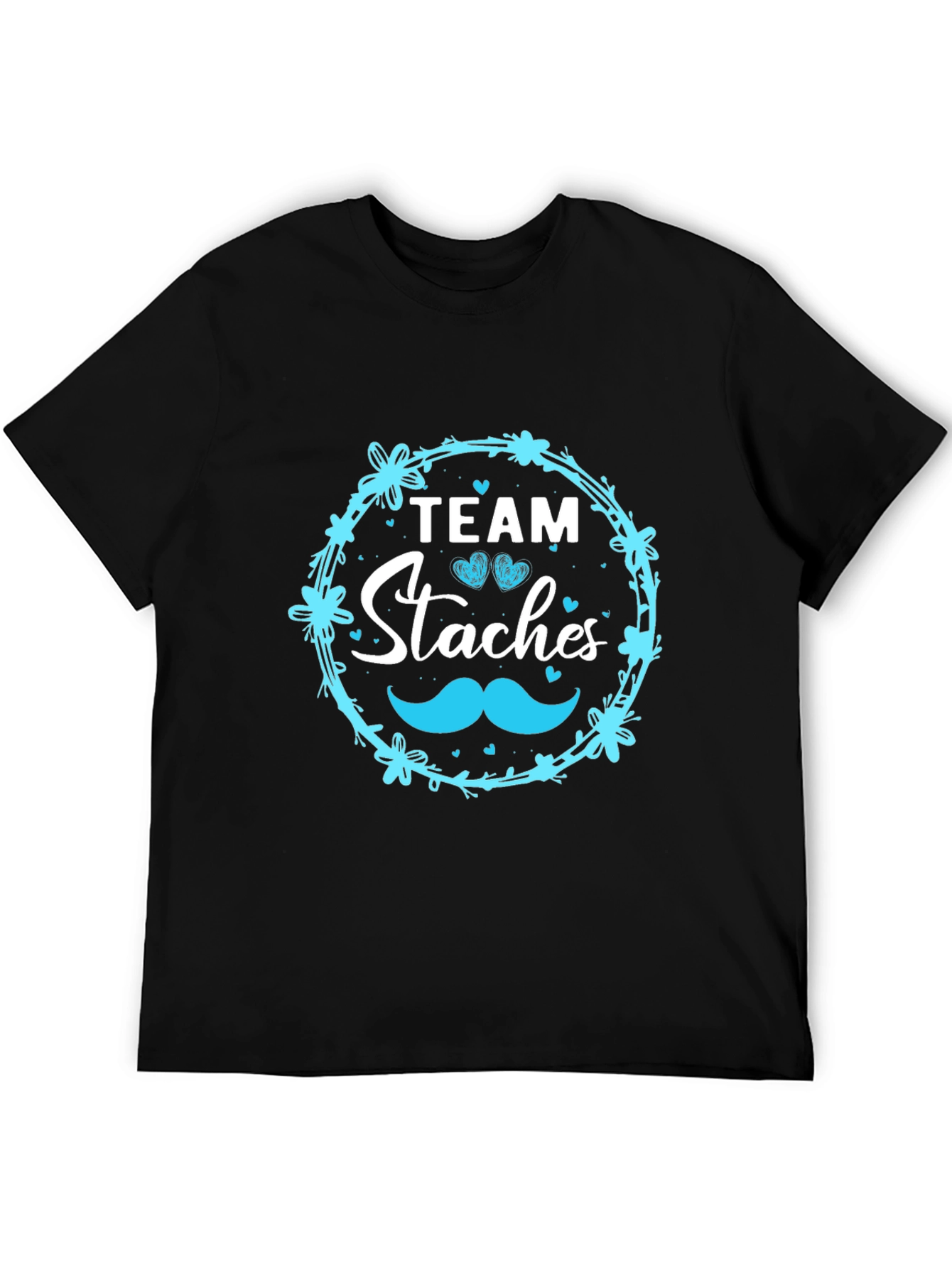 Team Staches T-Shirt - Gender Reveal Party Tee