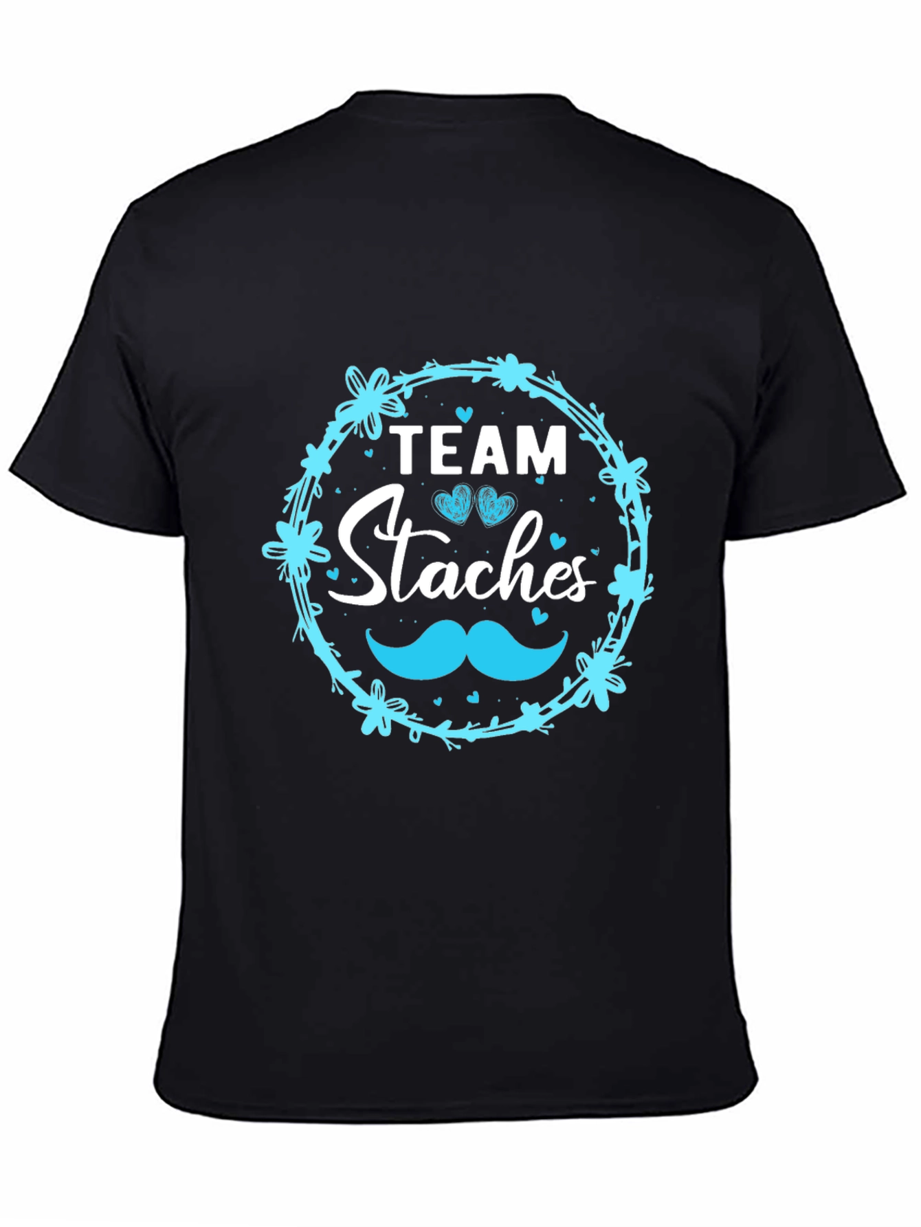 Team Staches T-Shirt - Gender Reveal Party Tee