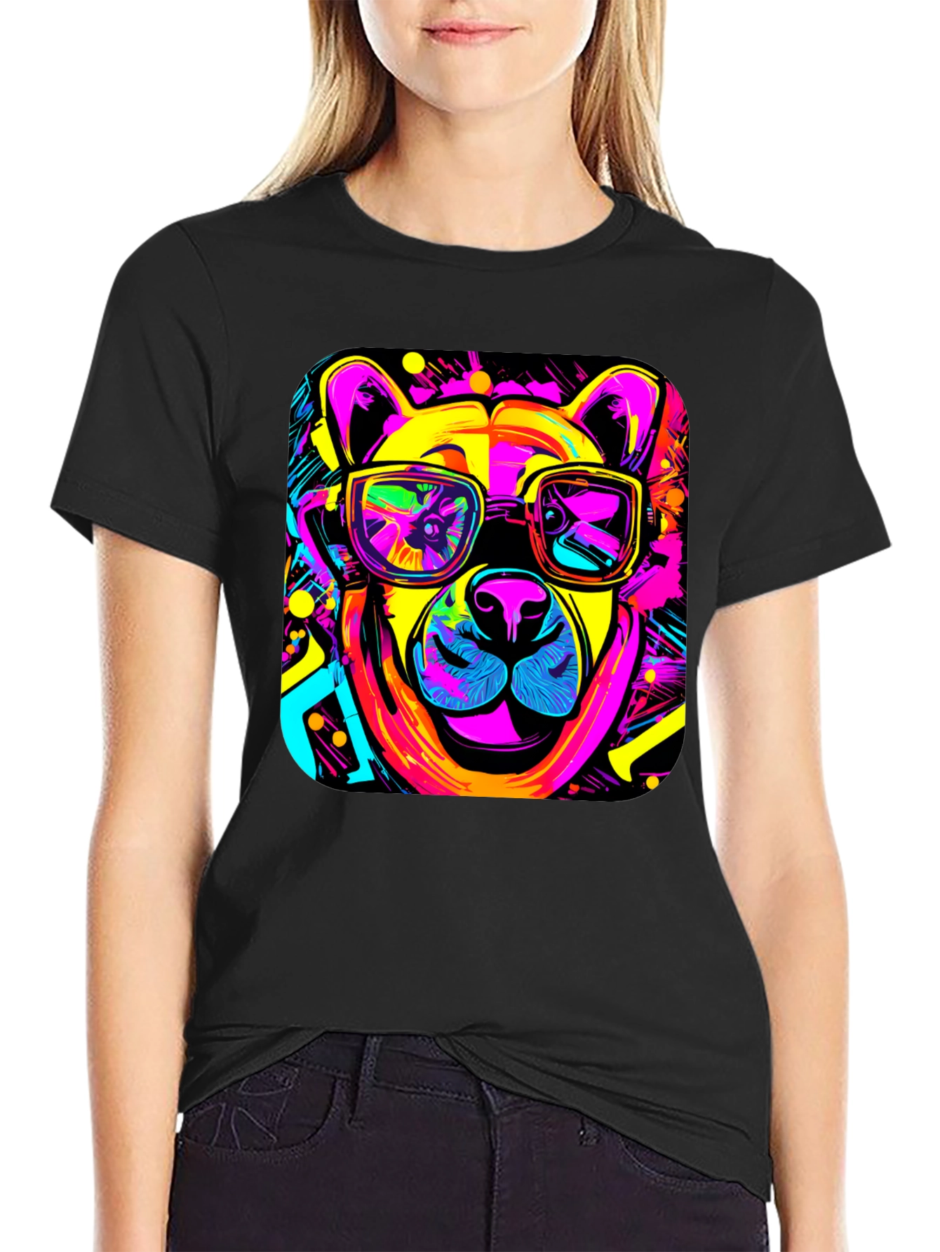 Cool Neon Bear T-Shirt