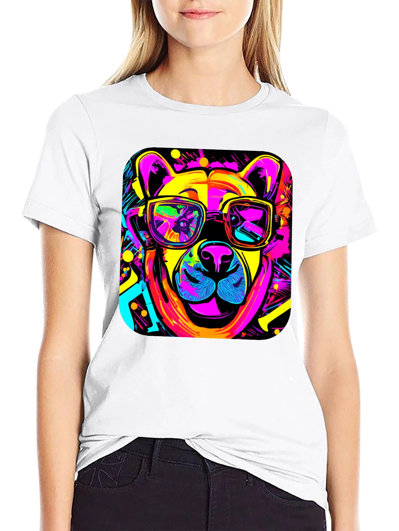 Cool Neon Bear T-Shirt