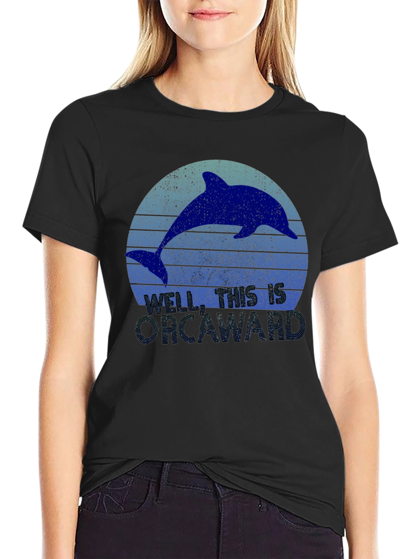 Orcaward Dolphin Graphic Tee - Black
