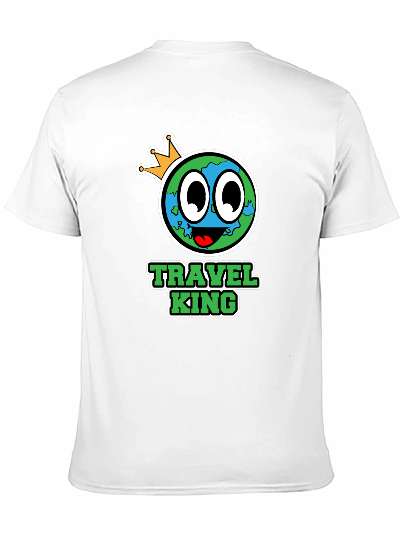 Travel King Graphic T-Shirt - Mens Black Tee