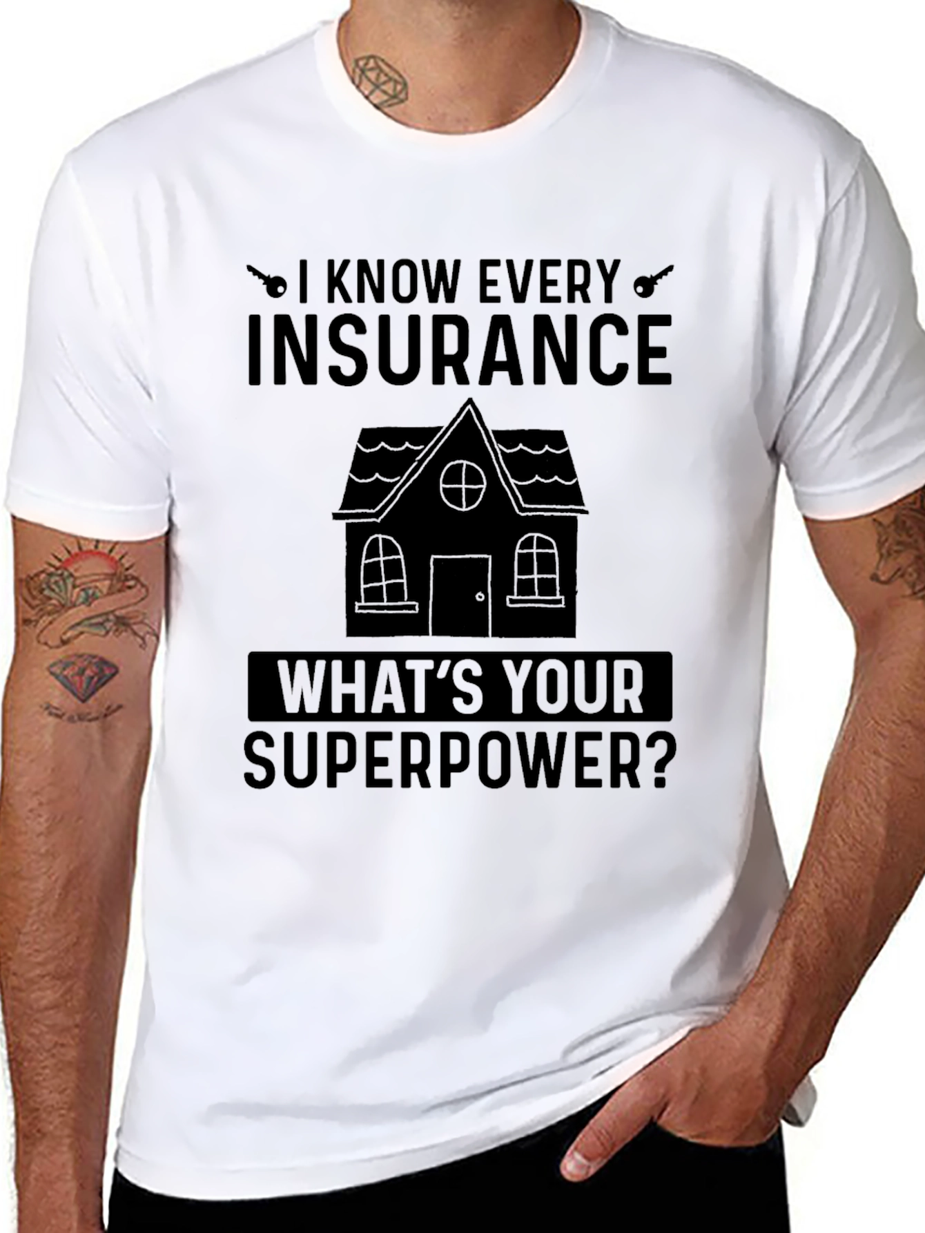 Insurance Superpower Graphic Tee