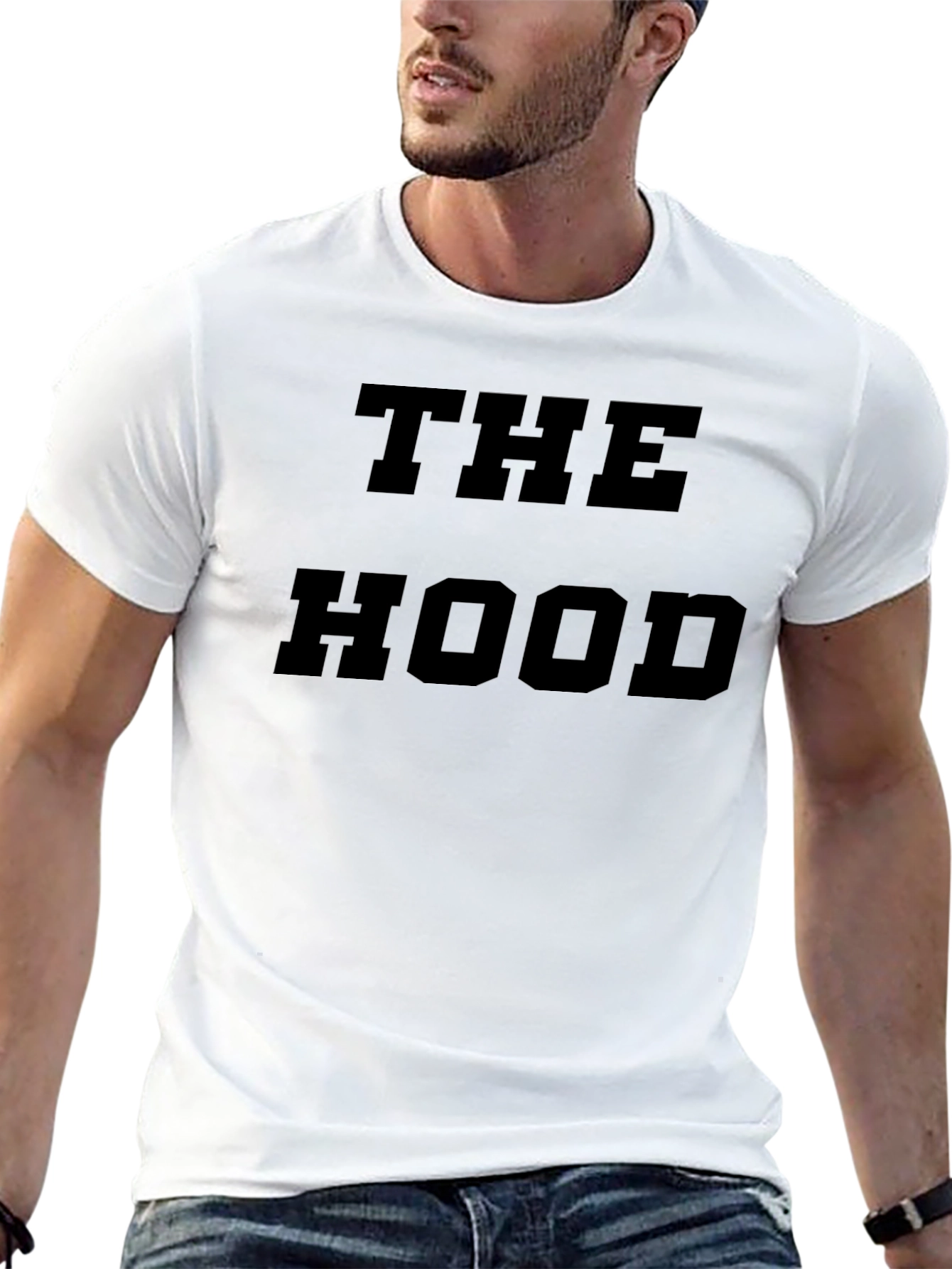 The Hood Black Graphic T-Shirt