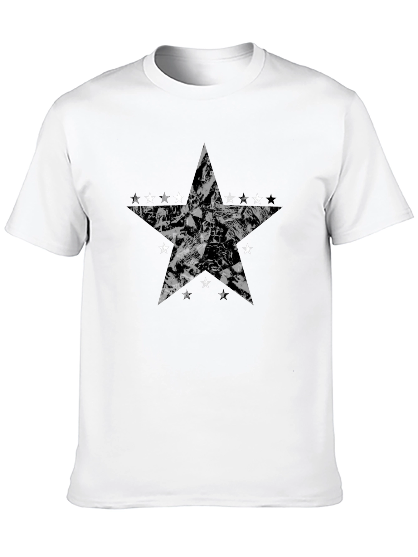 Stylish Black Star Graphic Tee - Modern Design