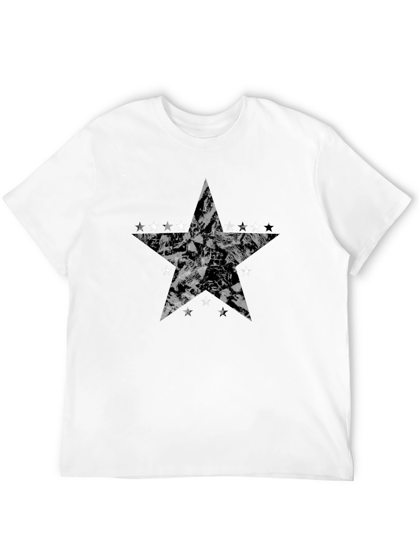 Stylish Black Star Graphic Tee - Modern Design