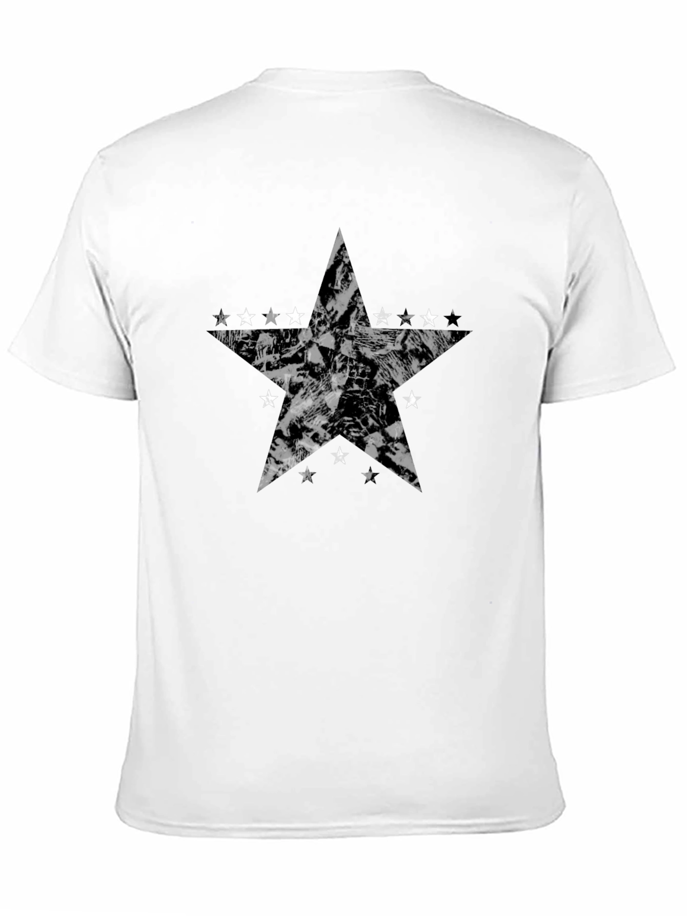 Stylish Black Star Graphic Tee - Modern Design