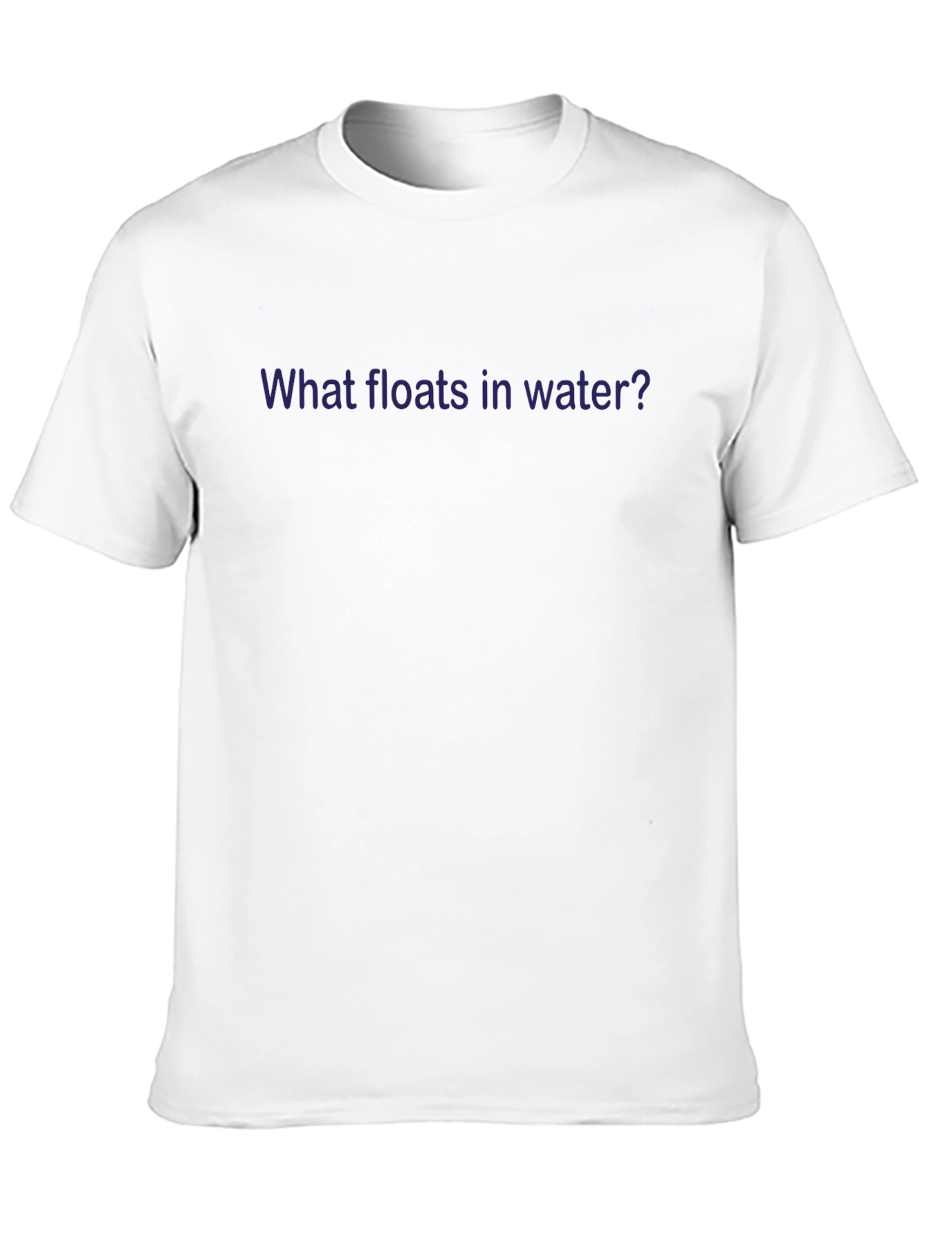 Humorous What Floats? Graphic Tee - Black