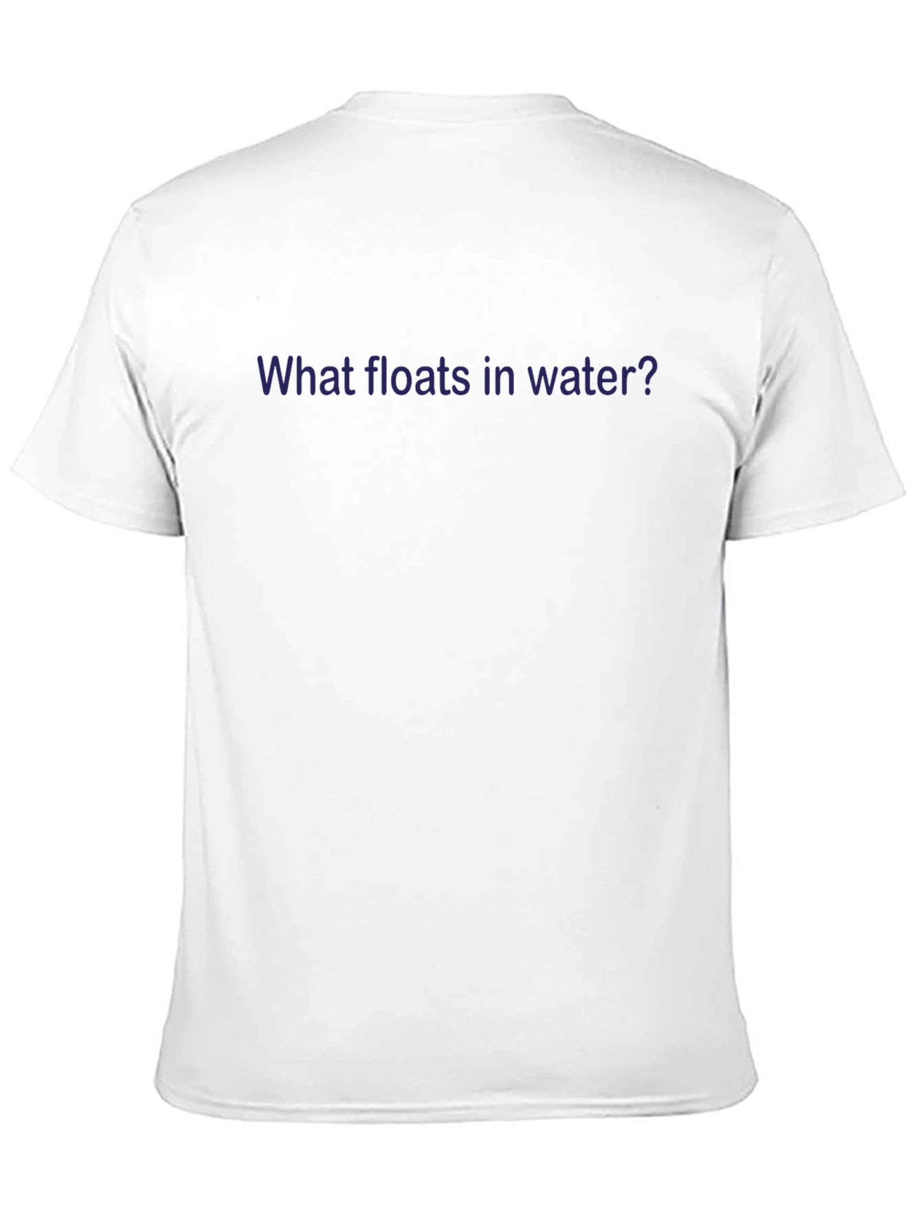 Humorous What Floats? Graphic Tee - Black