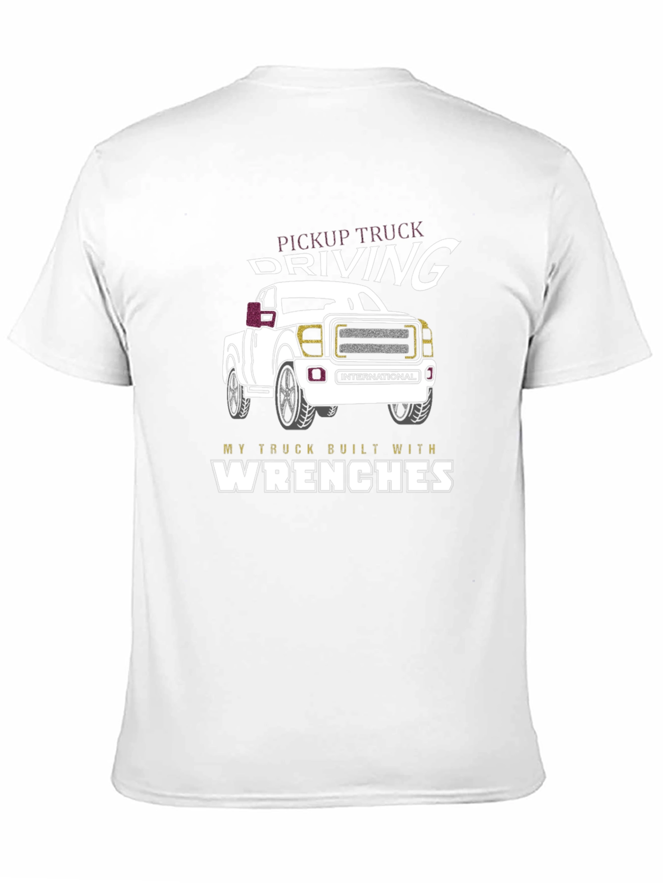 Pickup Truck Driving Wrenches Graphic Tee