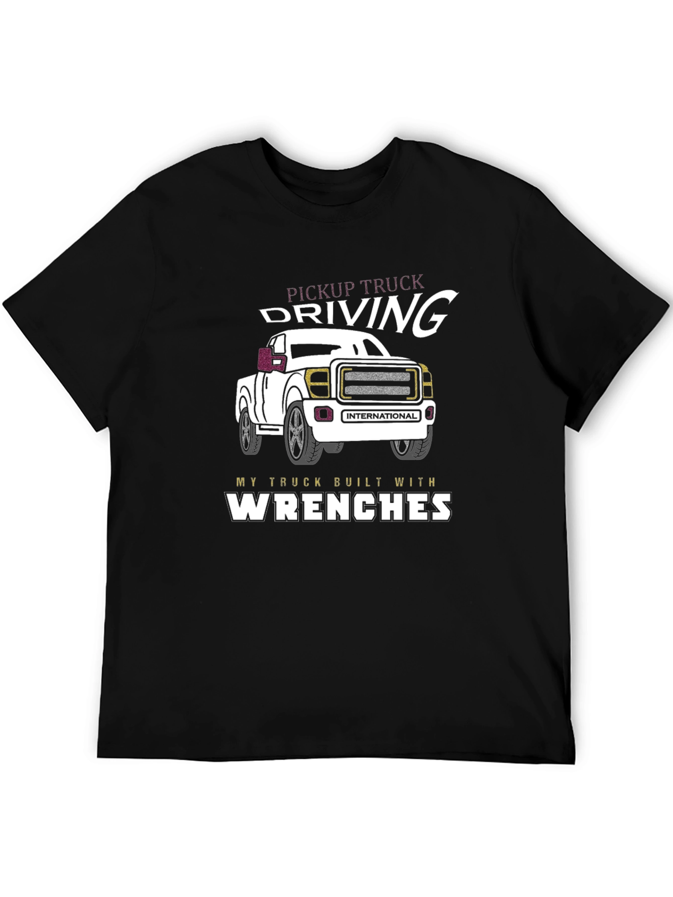 Pickup Truck Driving Wrenches Graphic Tee