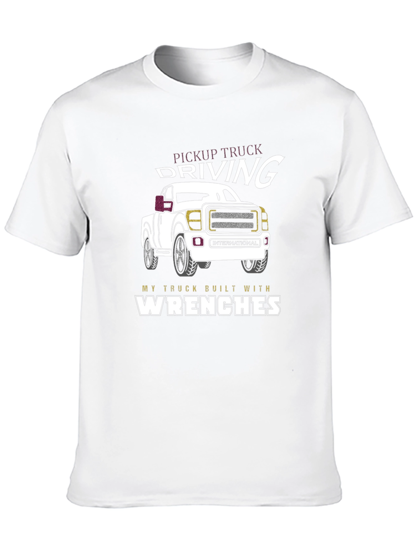 Pickup Truck Driving Wrenches Graphic Tee
