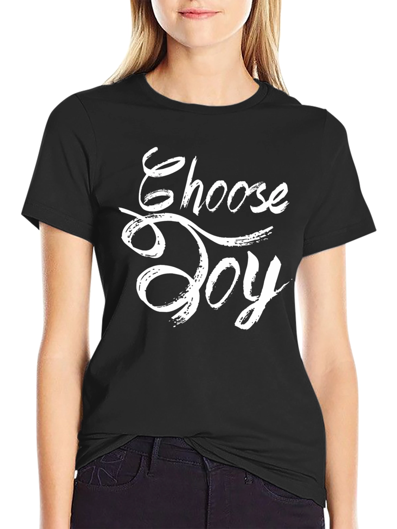 Choose Joy Graphic Tee - Black Unisex T-Shirt