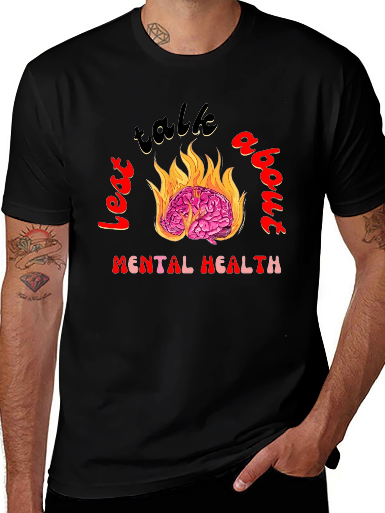 Lets Talk About Mental Health Graphic Tee