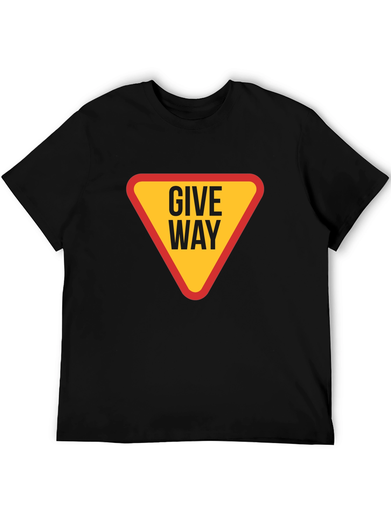 Give Way Graphic T-Shirt - Black Cotton Tee