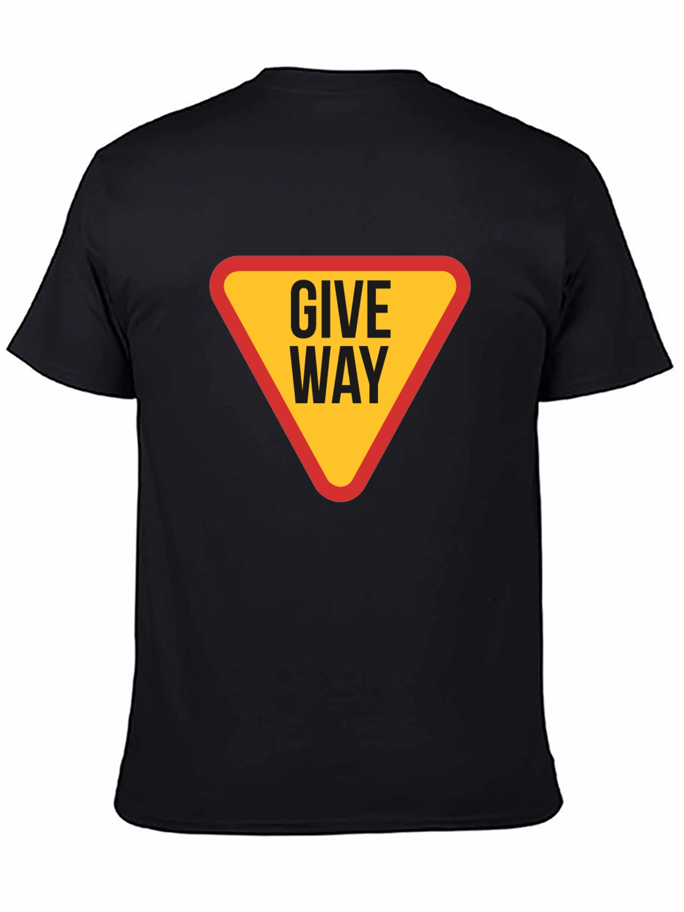 Give Way Graphic T-Shirt - Black Cotton Tee