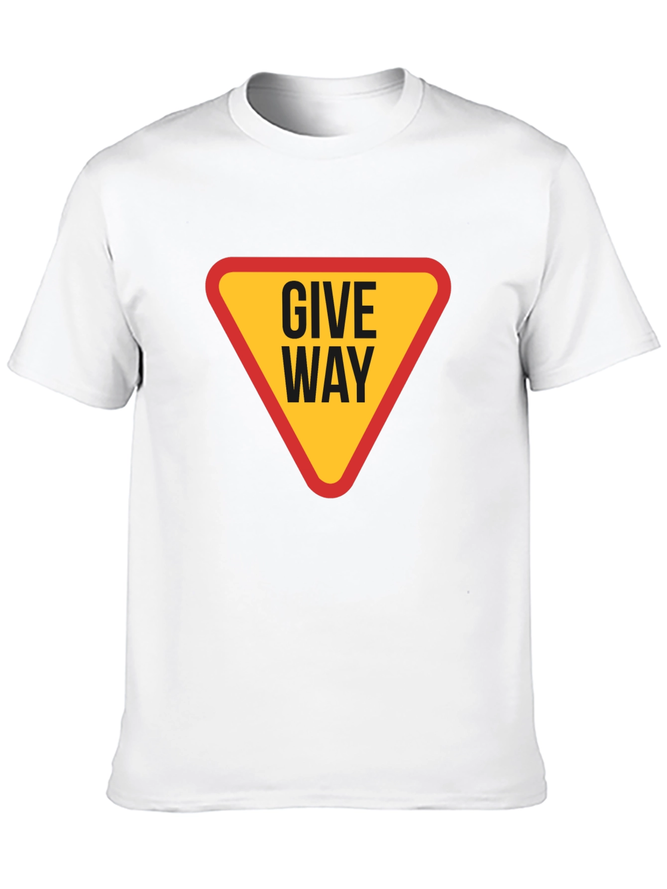 Give Way Graphic T-Shirt - Black Cotton Tee