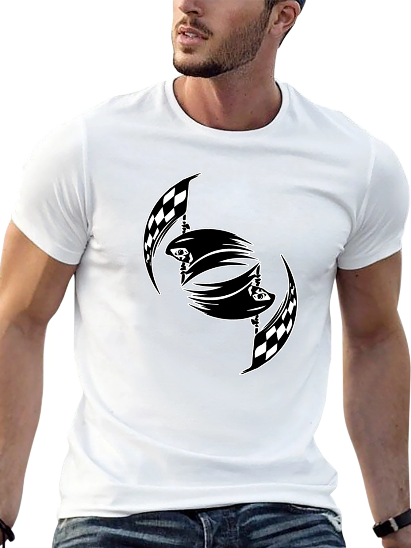 Checkered Flag T-Shirt: Graphic Tee for Race Fans