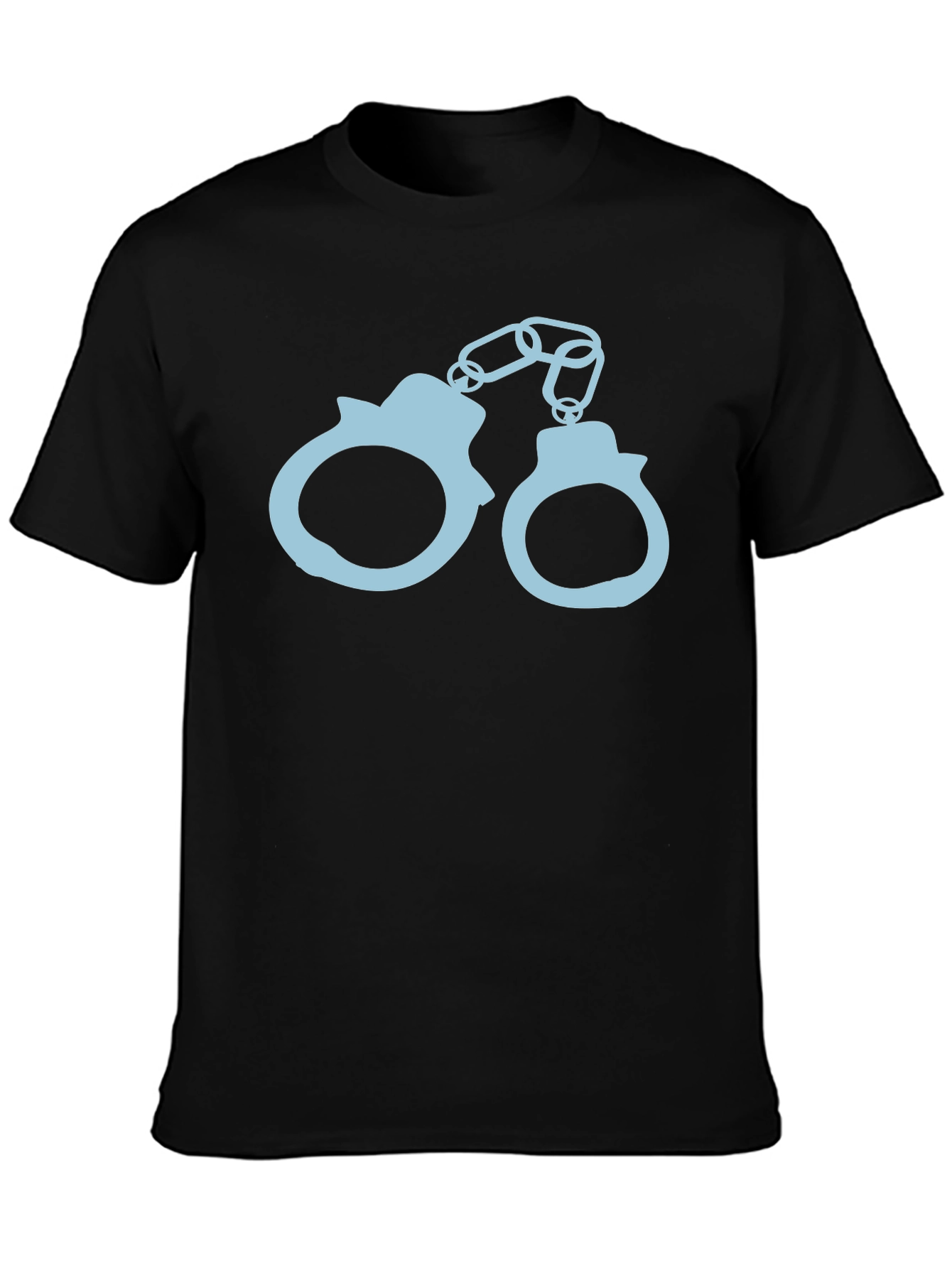 Handcuffs Graphic T-Shirt - Black Cotton Tee