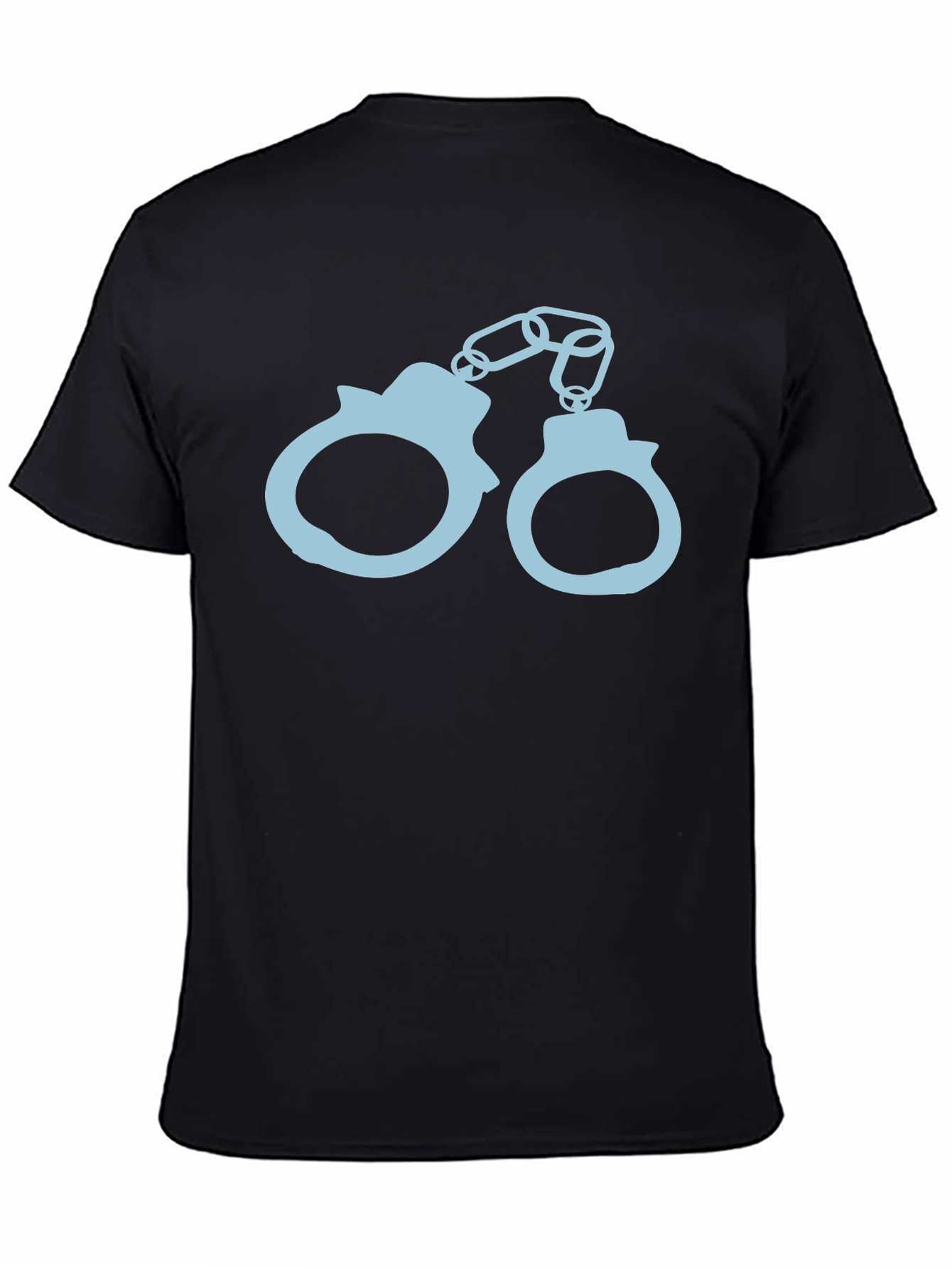 Handcuffs Graphic T-Shirt - Black Cotton Tee