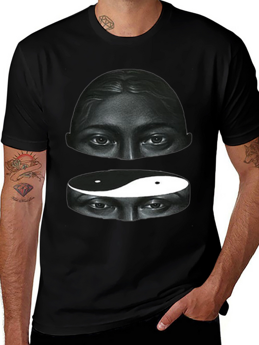 Yin Yang Eyes Graphic Tee - Soft Cotton Blend